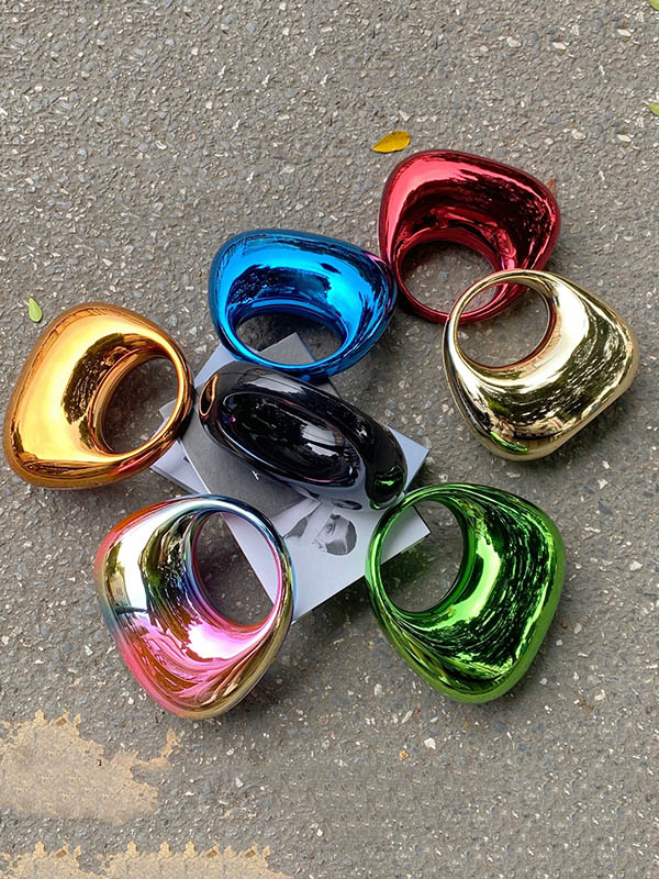 Geometric Shiny Handbags