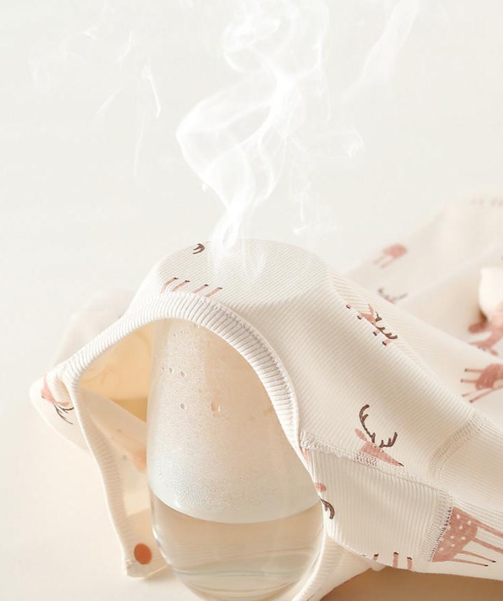 Baby Deer Soft Beige Romper