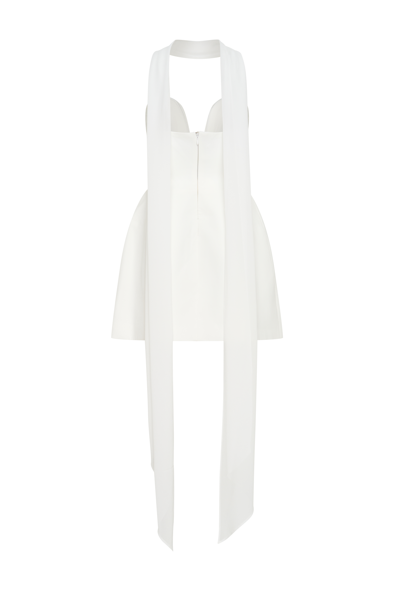 Ivory Strapless Suiting Mini Dress