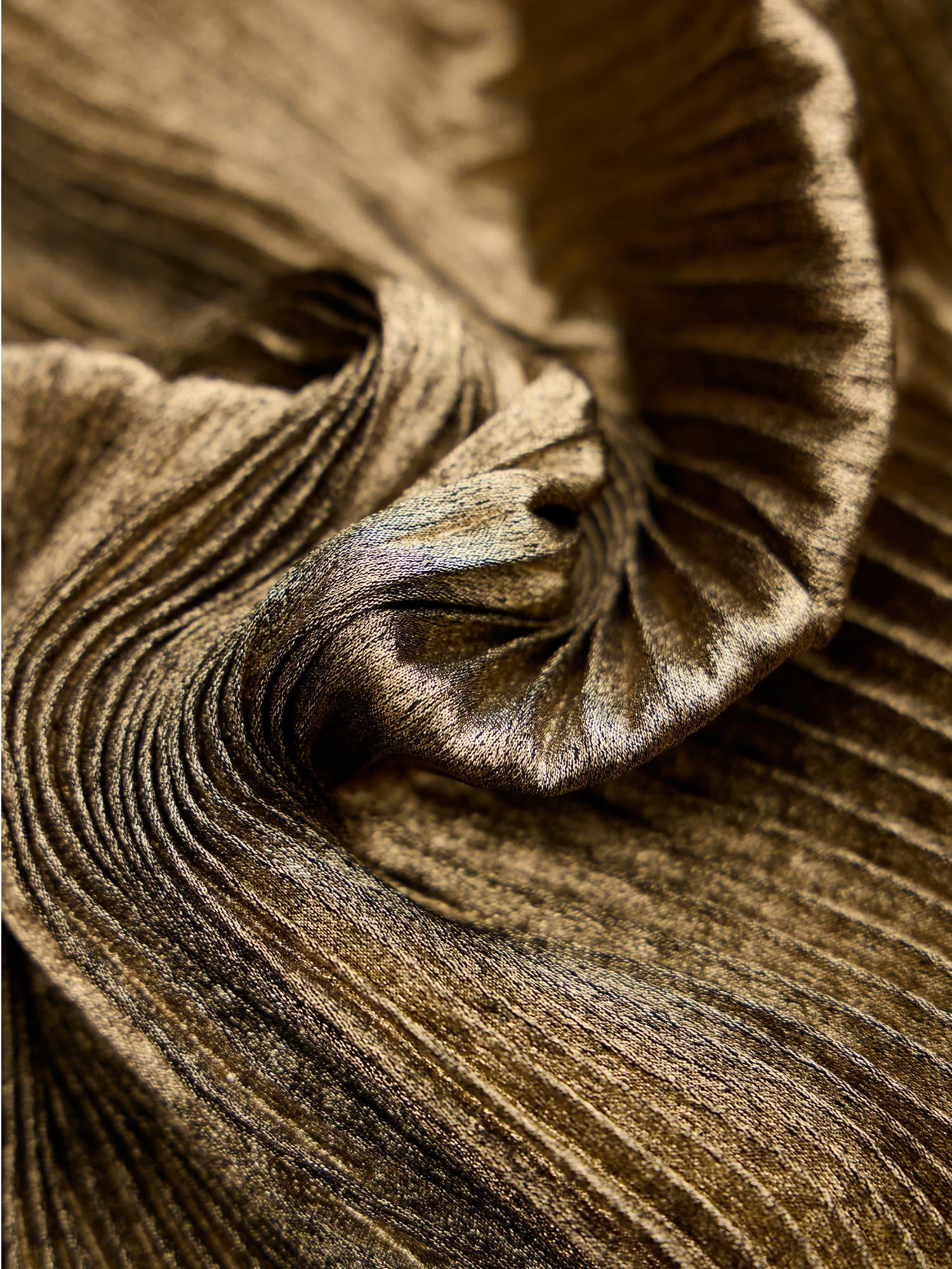 Satin Pleated Slip Dress