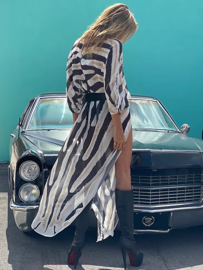 Sexy Zebra Pattern  Half Sleeve Wide Belt Cover-Ups Tops