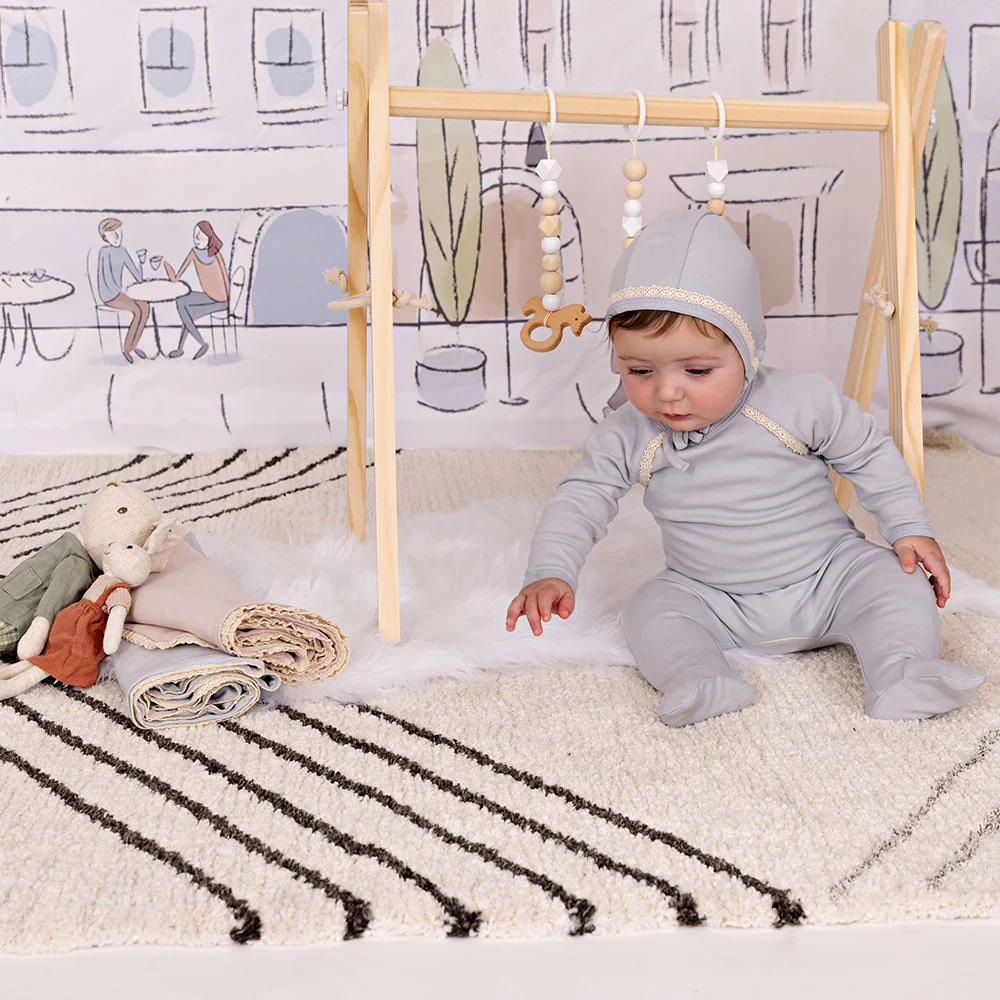 RUSTIC ACCENTS LAYETTE SET BLUE DAWN