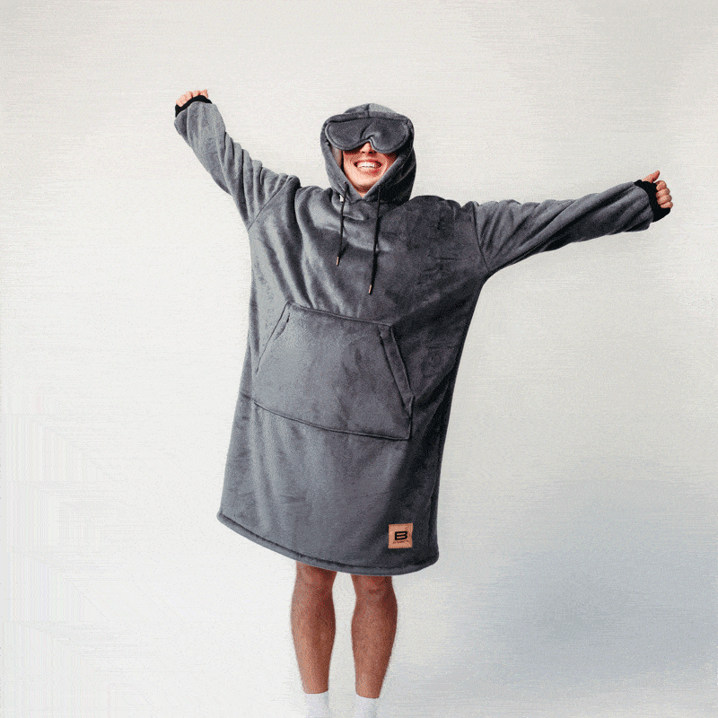 Wearable blanket Oversized with sherpa lining One size fits most.