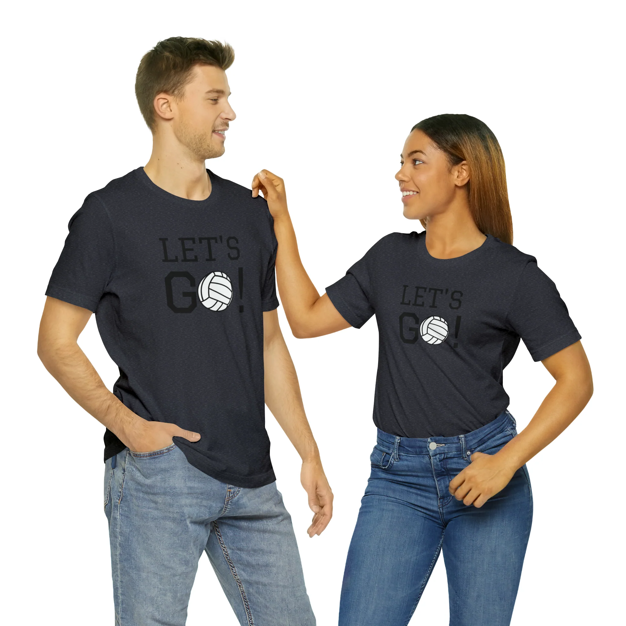 Let's Go! Volleyball Unisex Jersey Short Sleeve Tee