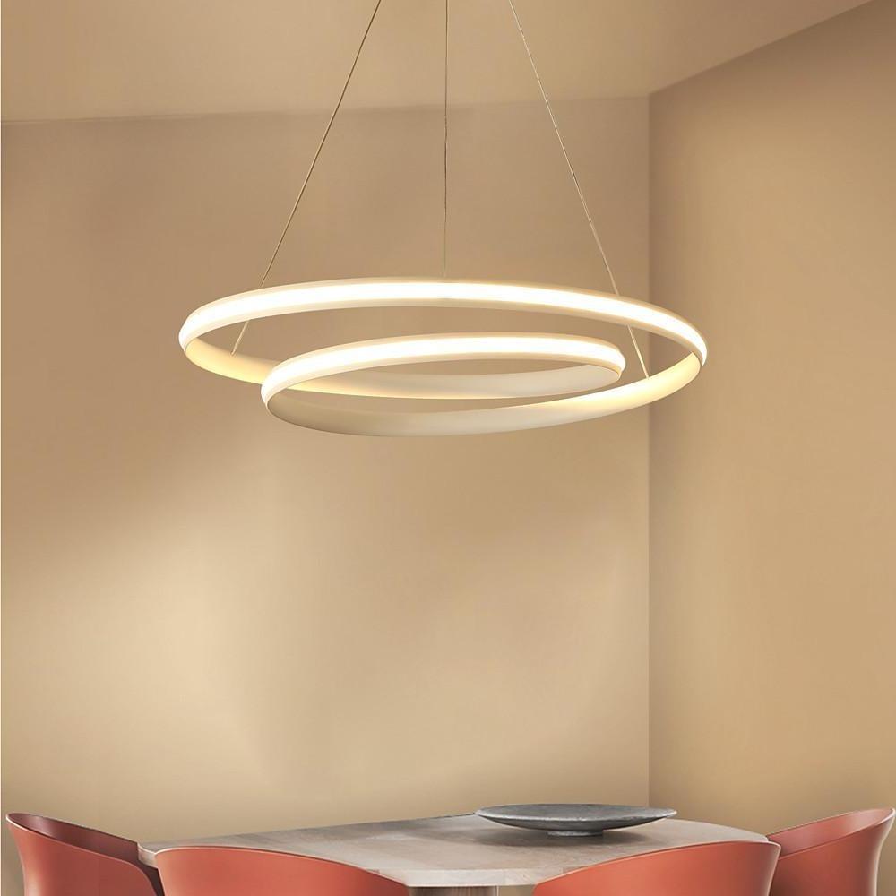 18'' Contemporary 1-Light LED Aluminum Spiral-Shaped Nursery Chandelier