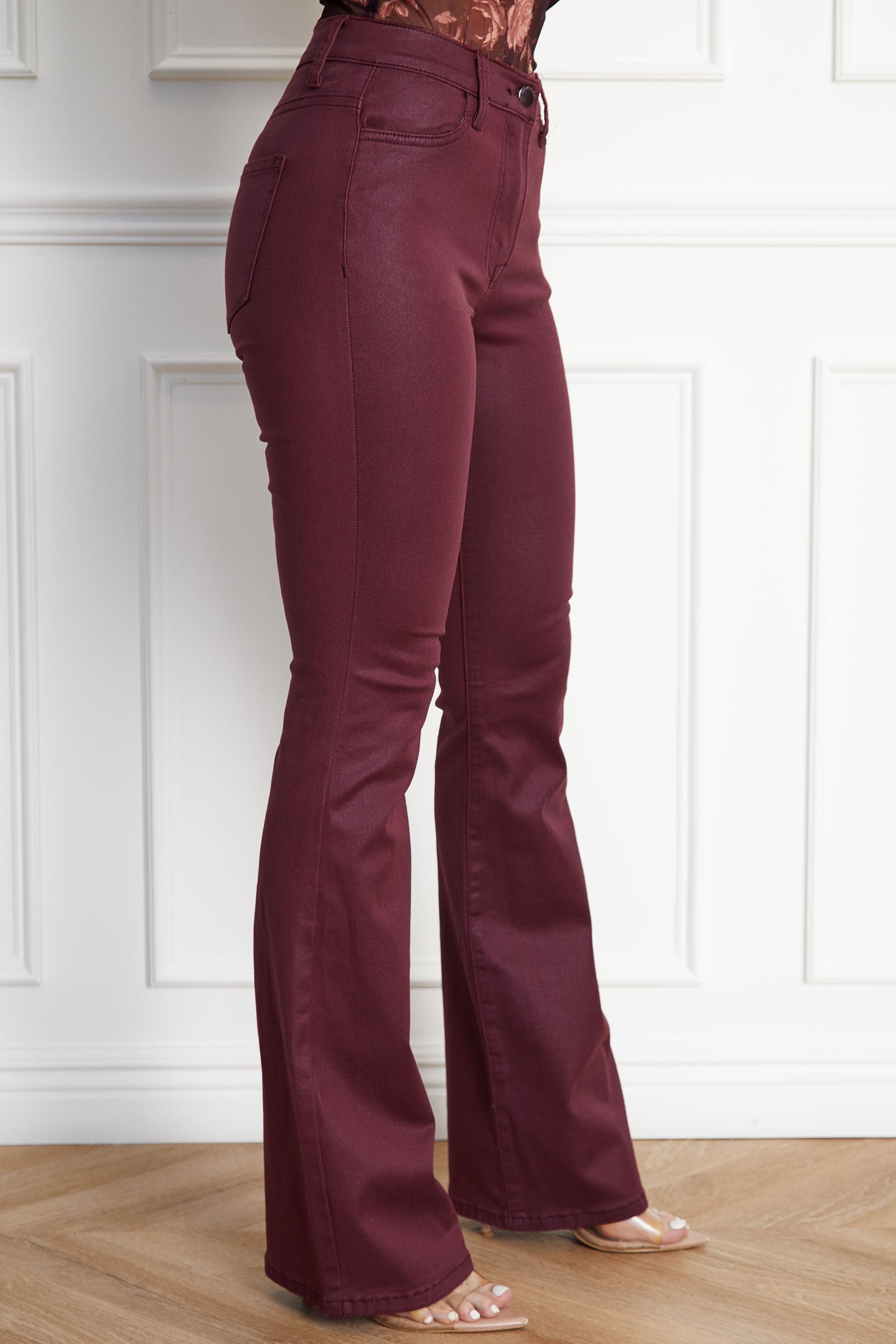 Chic Flare Cotton Pants