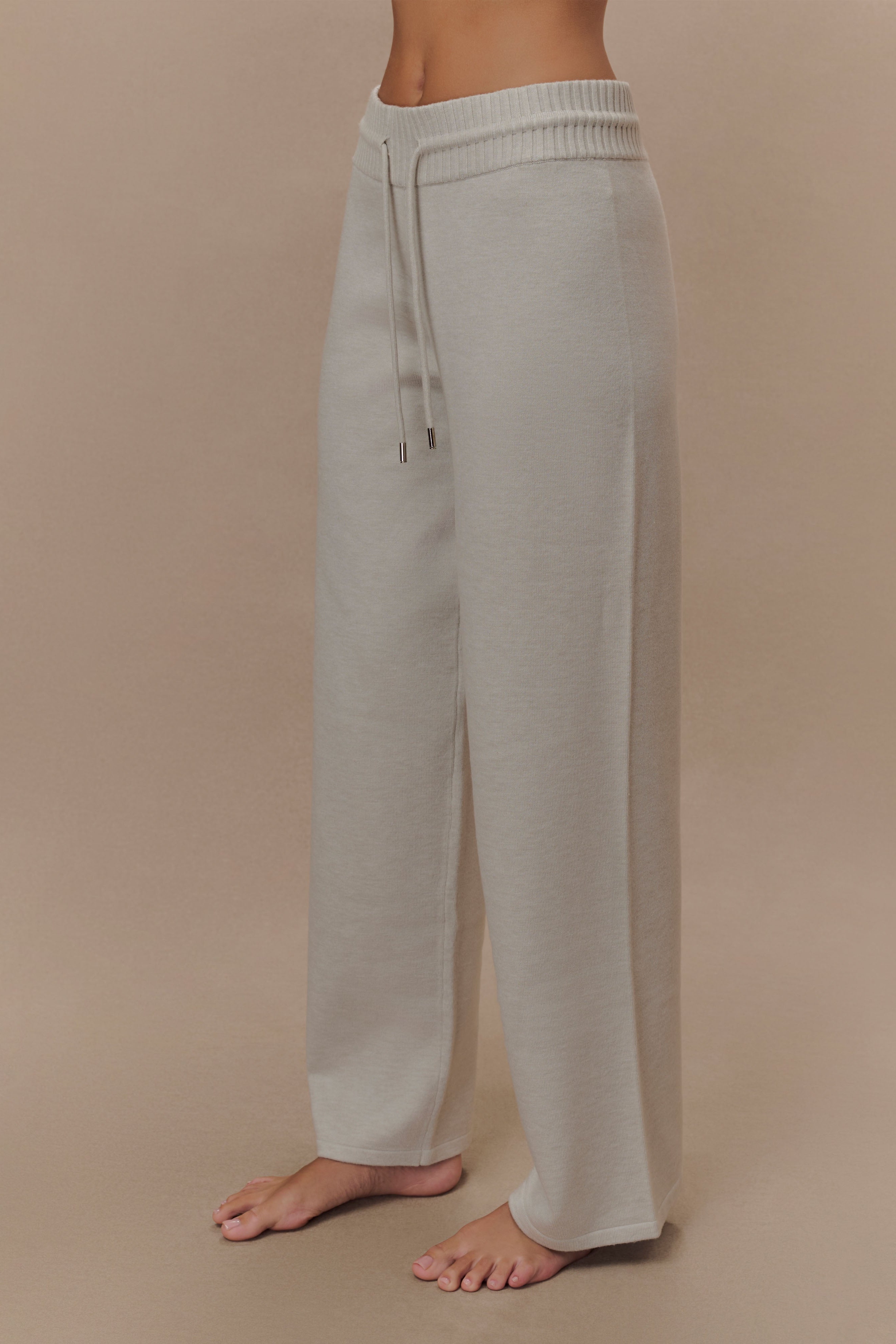 Marle Knit Wide Leg Pants