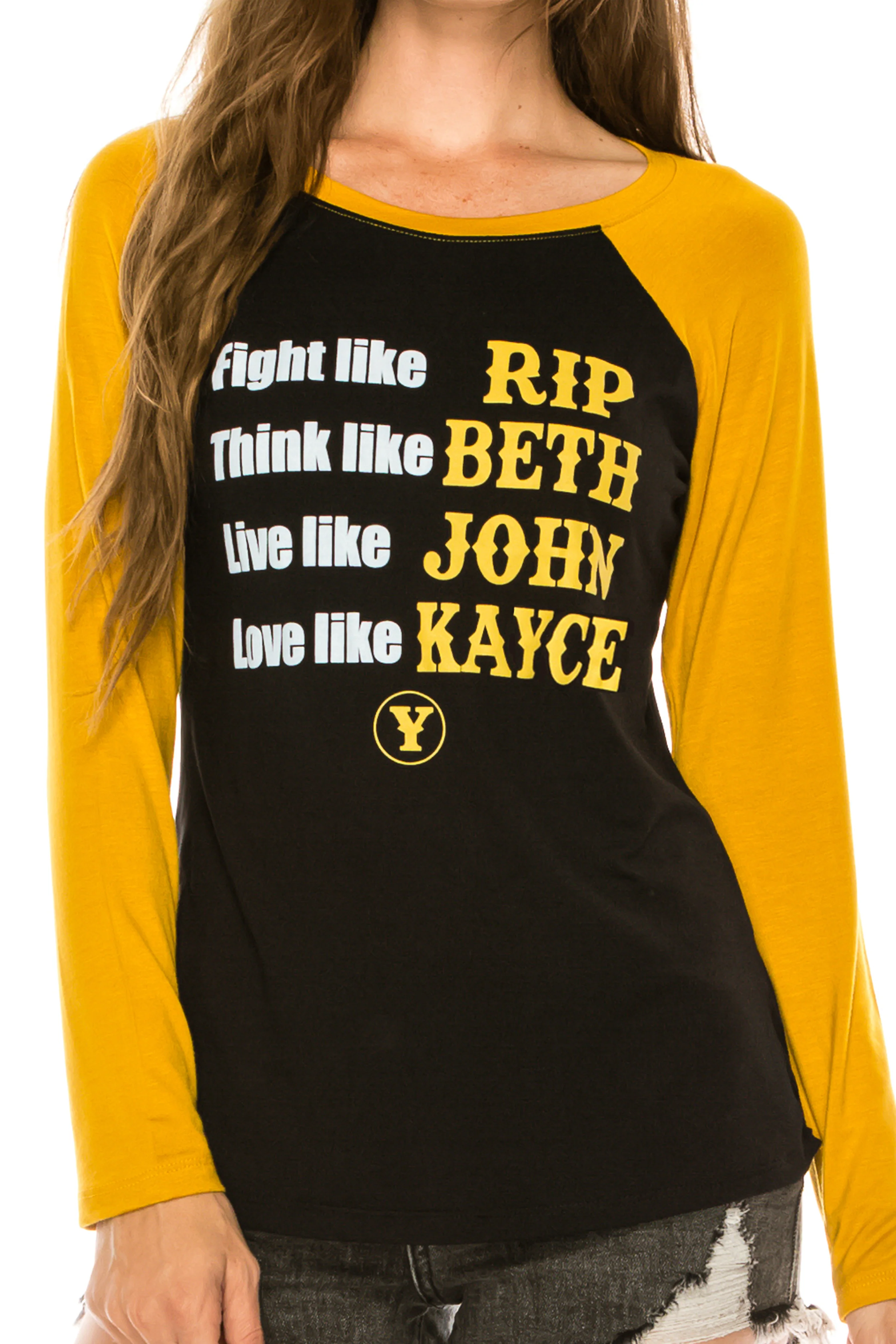 YELLOWSTONE LONG SLEEVE RAGLAN TOP