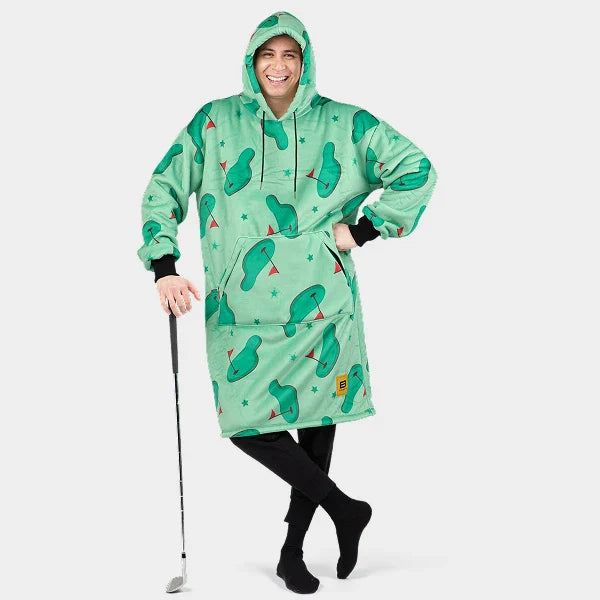 Wearable blanket Oversized with sherpa lining One size fits most.