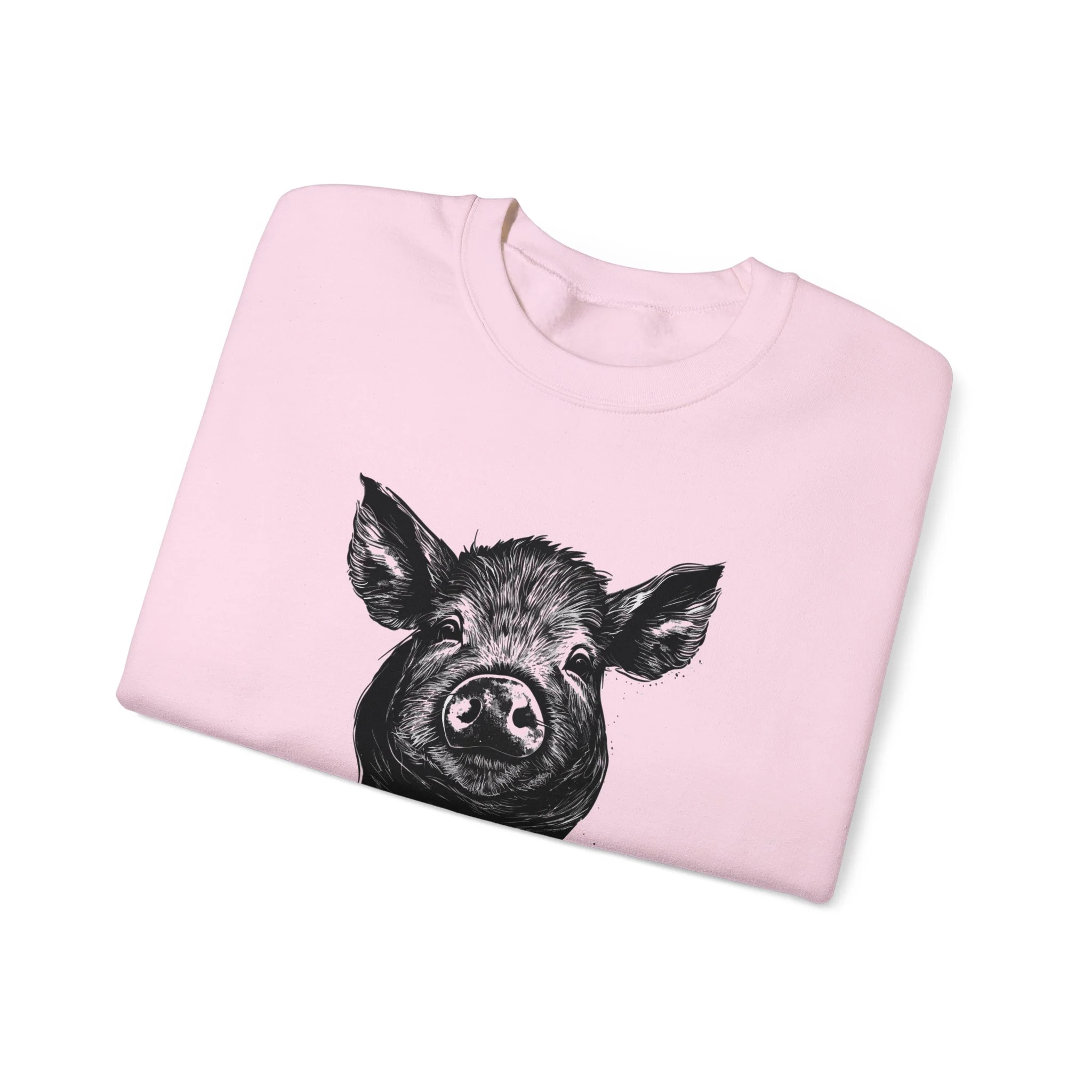 God Bless Farmers Pig Unisex Heavy Blend? Crewneck Sweatshirt