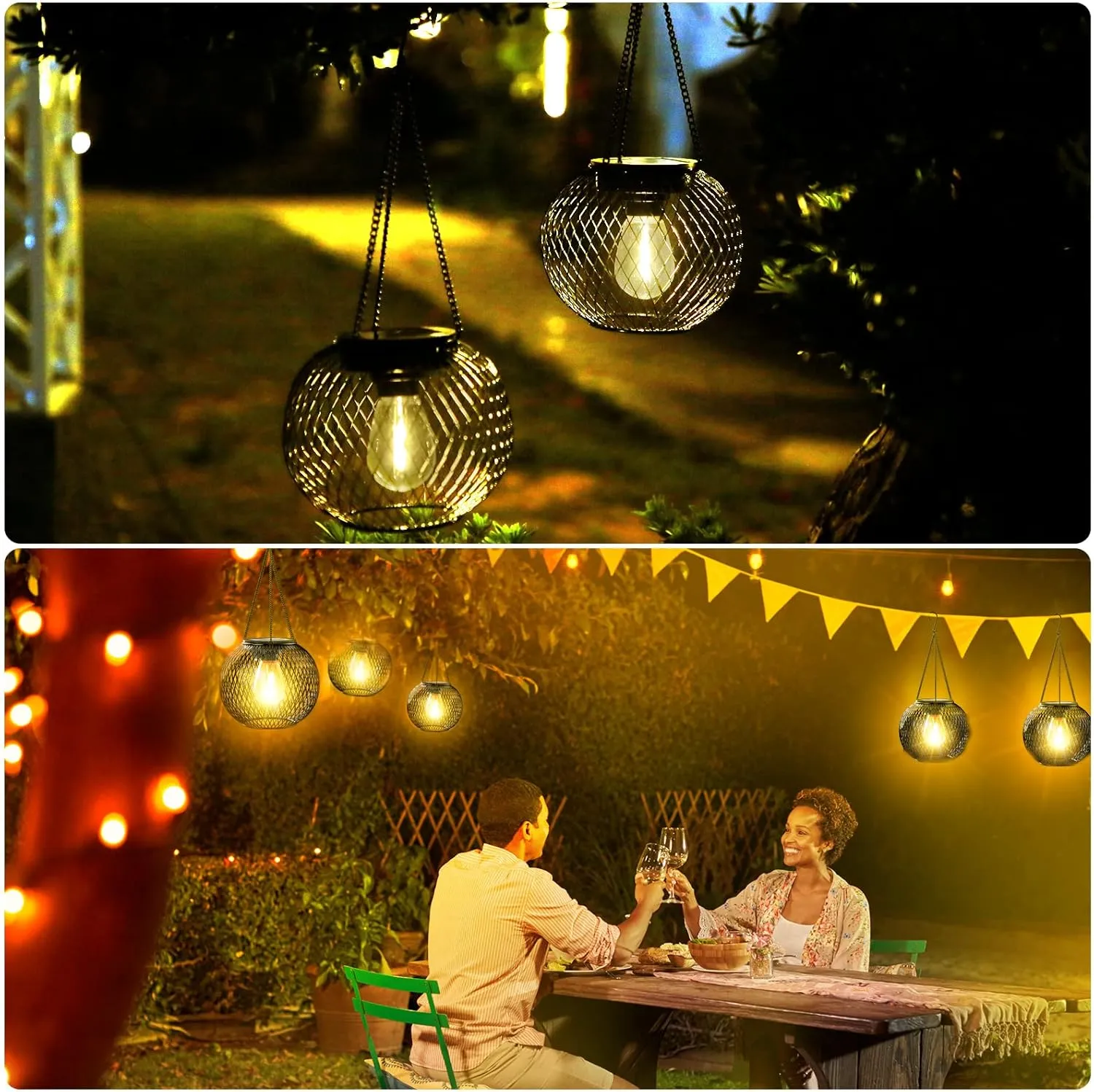 Upgraded Hanging Solar Lantern Outdoor
