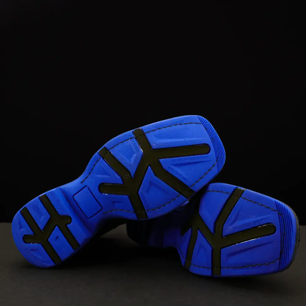 Black Basketweave Leather Botin With Lightweight Soles - Square Toe