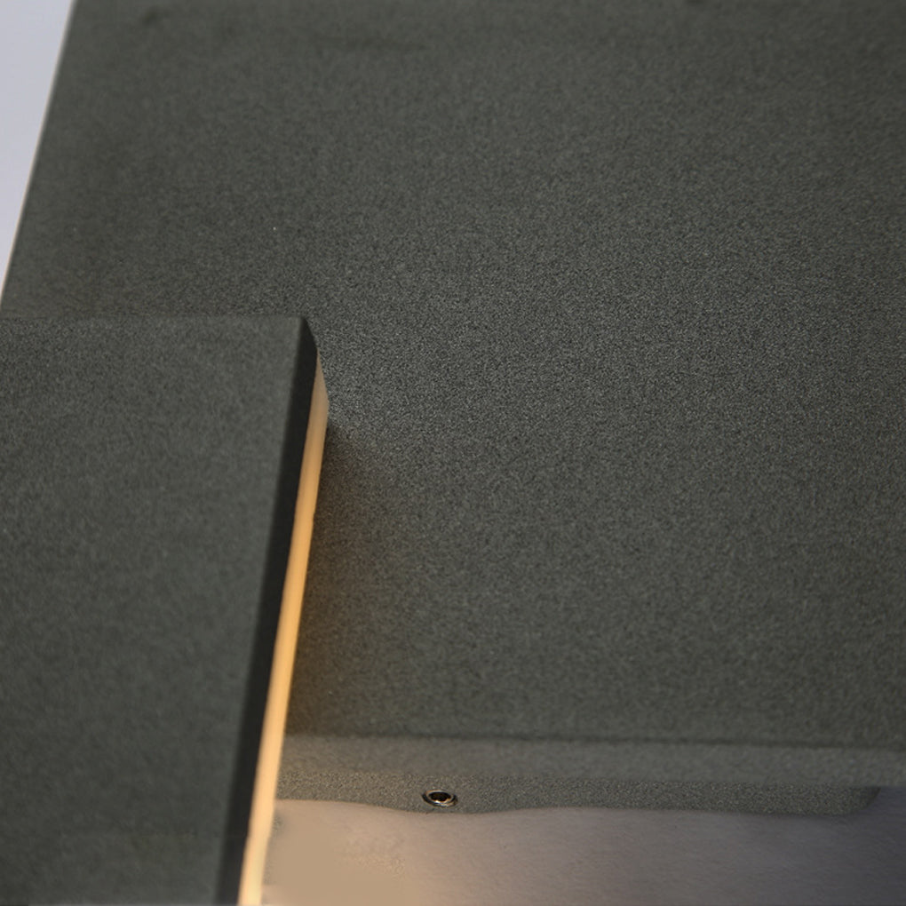 Adjustable Square Waterproof LED Black Modern Outdoor Wall Light Wall Lamp