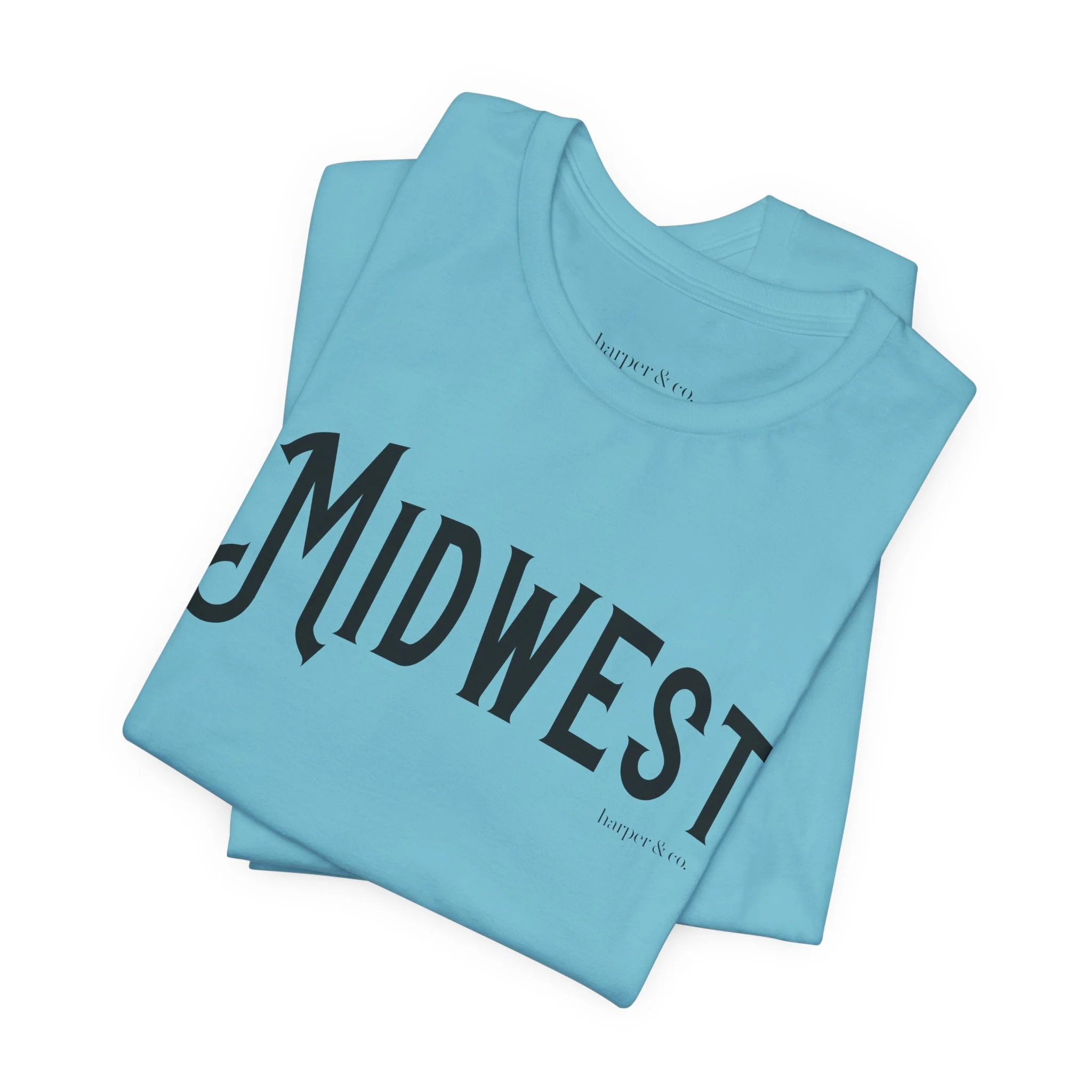 Midwest Unisex Jersey Tee - Casual Soft Cotton Short Sleeve Shirt