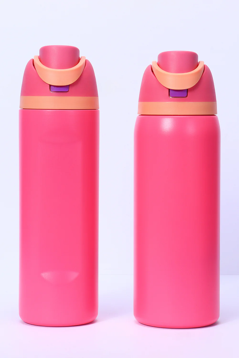 Strawberry Pink Insulated Stainless Steel Tumbler with Carry Loop 16oz