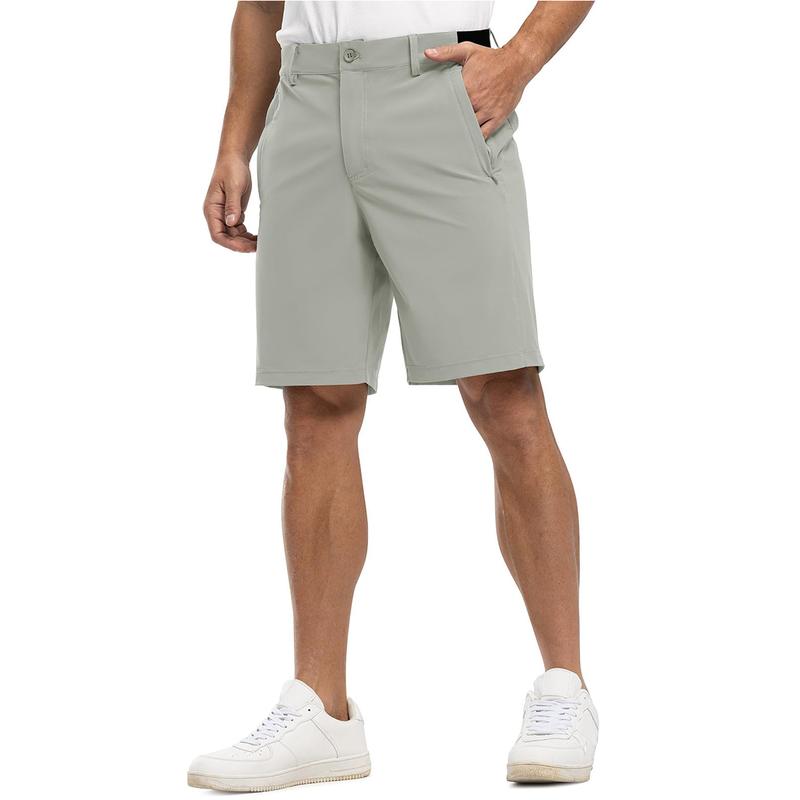 Men’s 9” Quick-Dry Stretch Golf & Work Shorts – Lightweight Casual Shorts with 3 Pockets