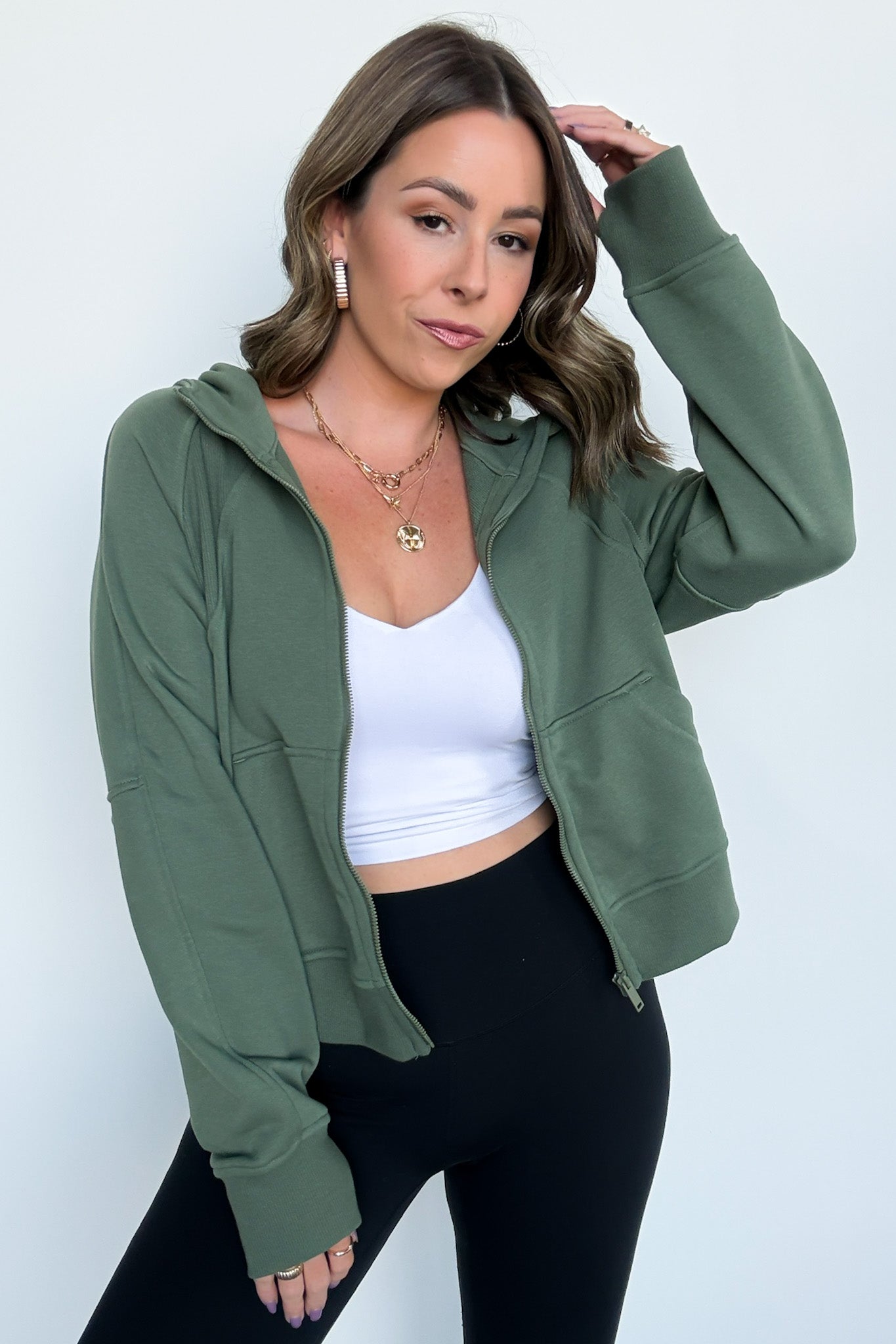 French Terry Zip Up Hoodie