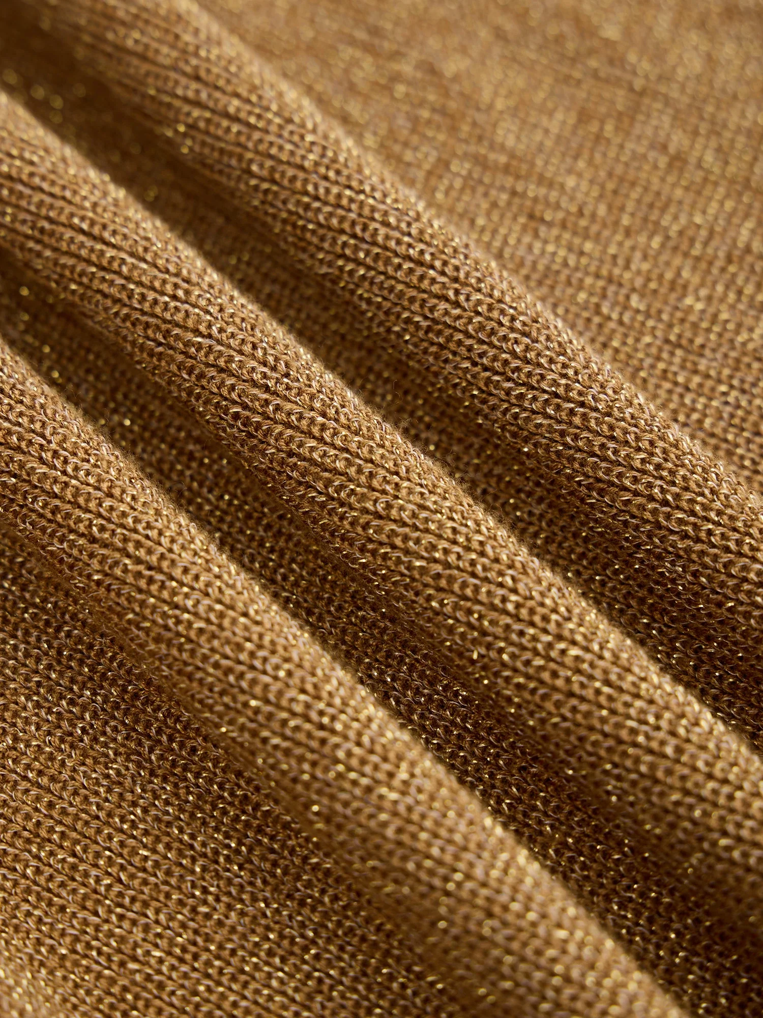 V-Neck Halter Metallic Maxi Dress