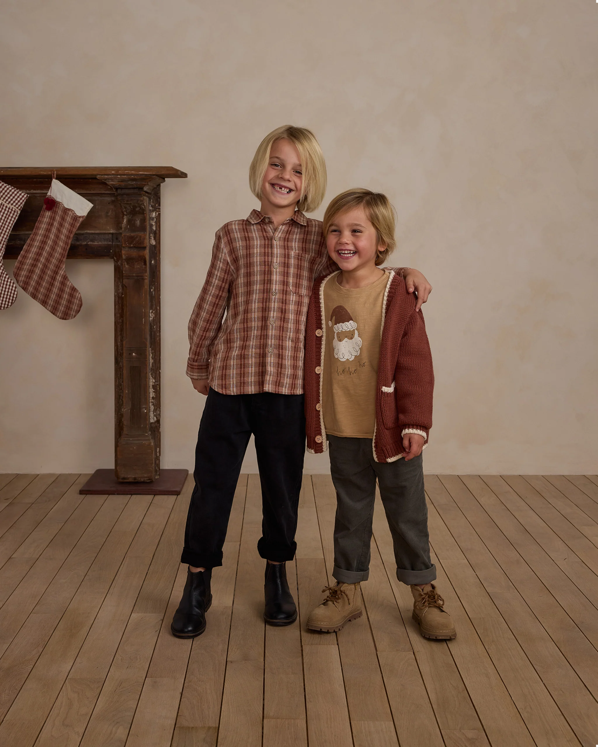 Collared Long Sleeve Shirt || Autumn Plaid