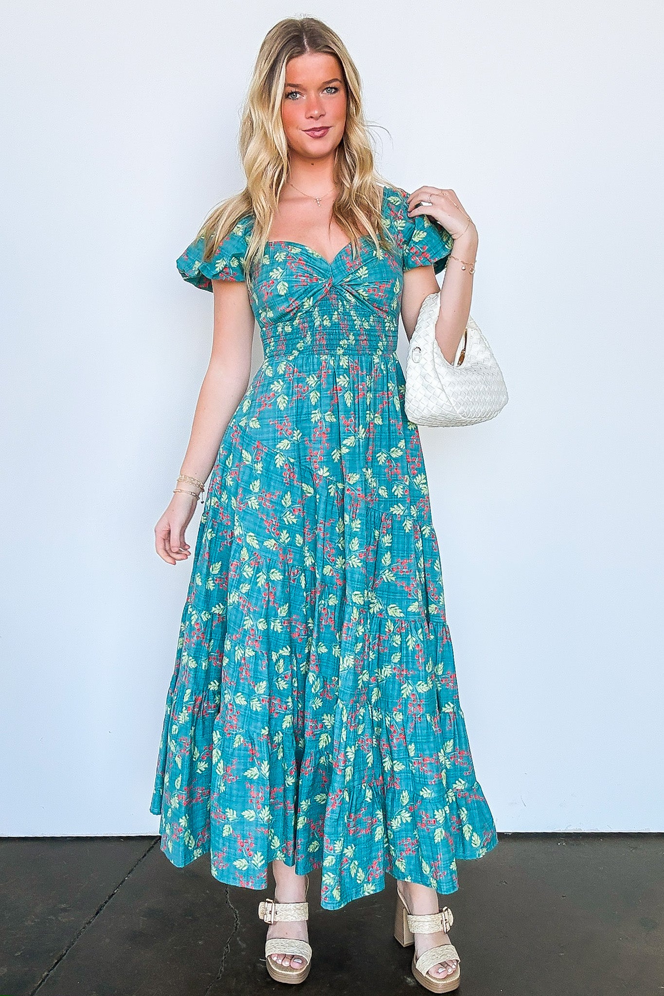Sensationally Sweeter Floral Tiered Maxi Dress
