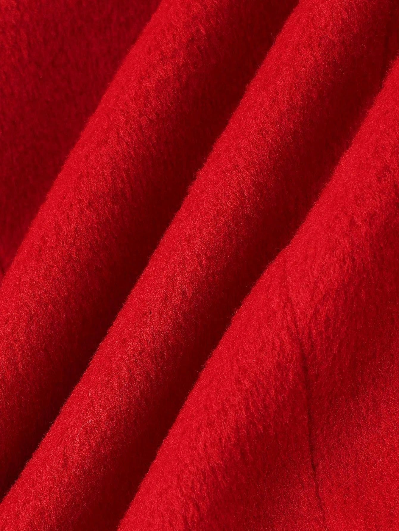 Women's Winter Wool Coat Single-Breasted Pea Coat Casual Long Lapel Work Office Overcoat