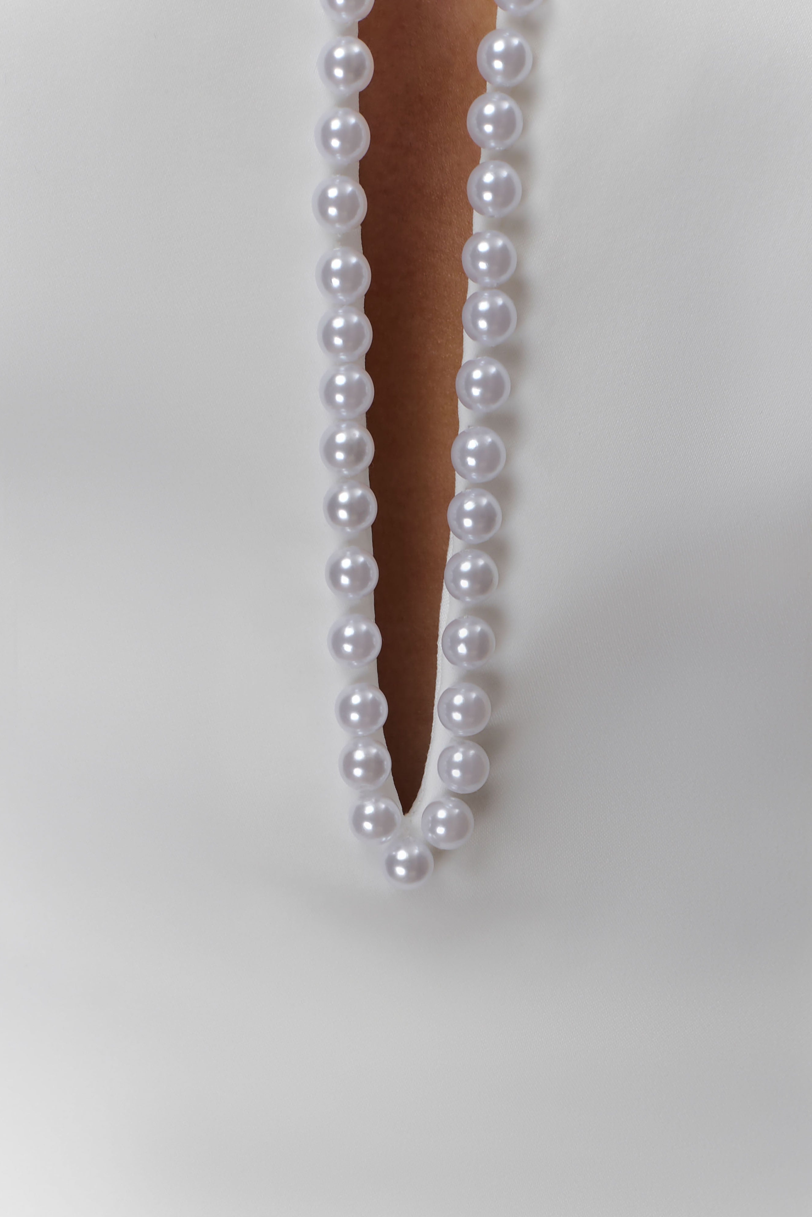 Ivory Beaded Neckline Mini Dress