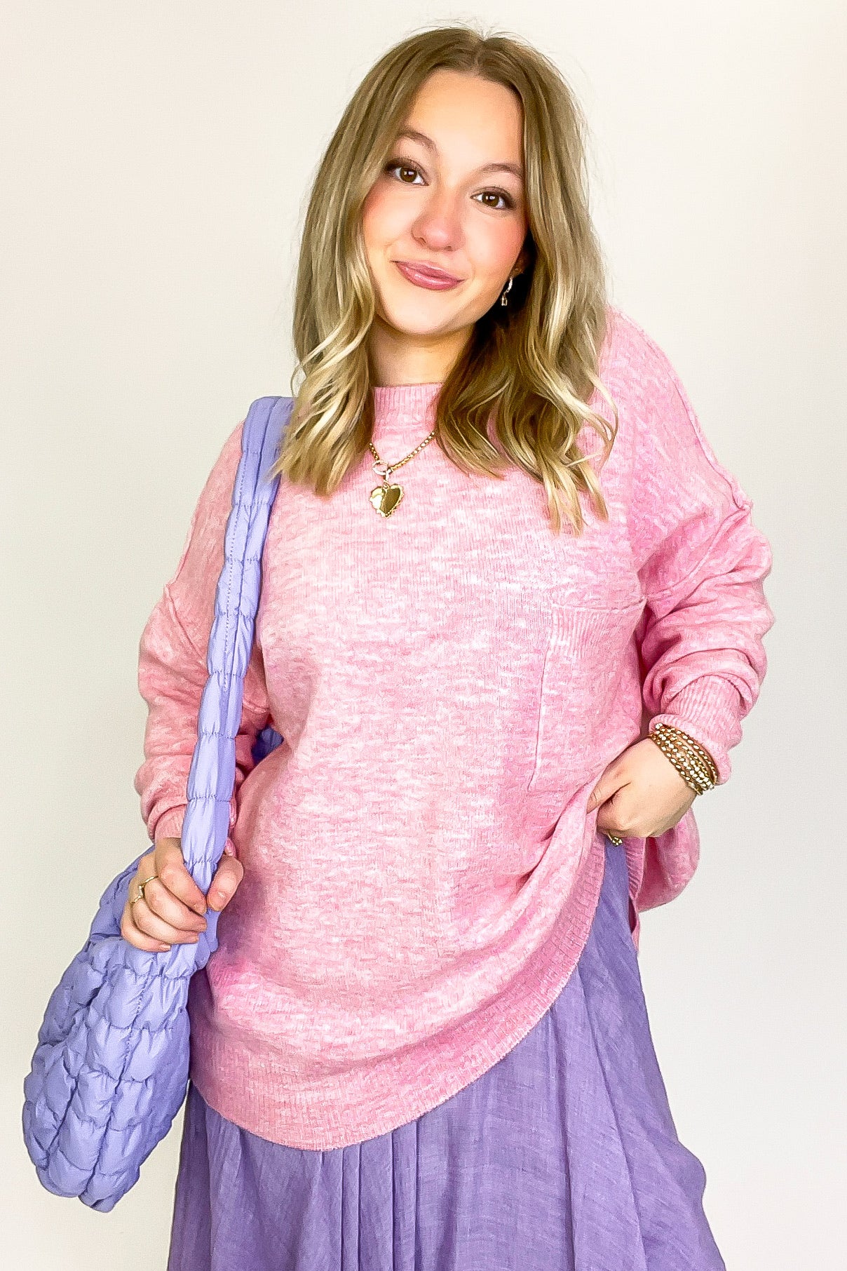 High Waist Woven Maxi Skirt