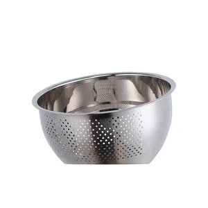 Colorful Stainless Steel Deep Bowl Colander