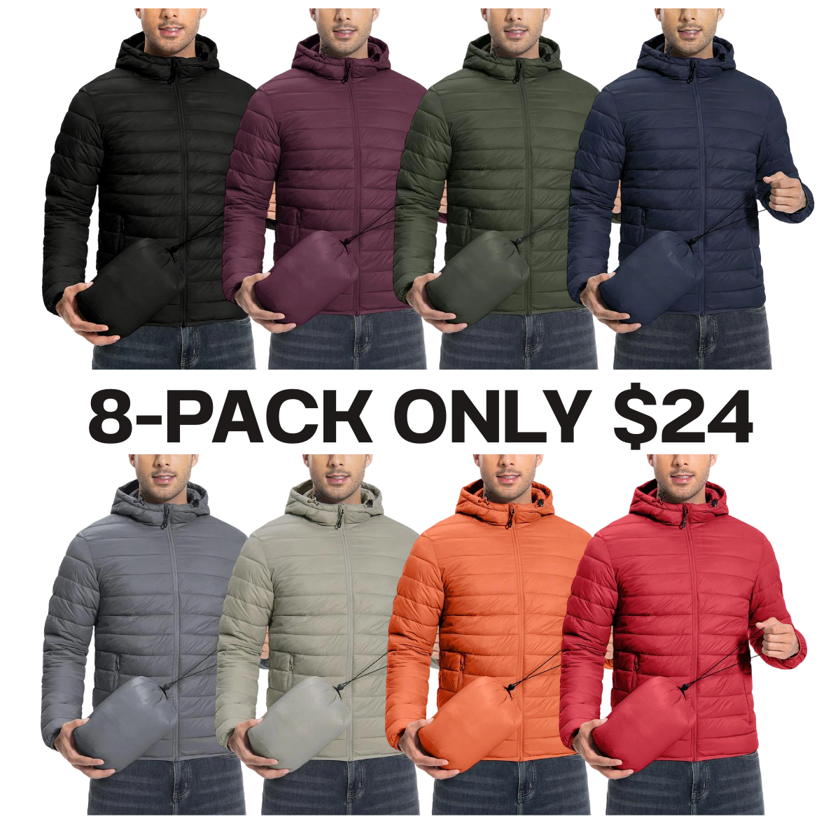 Men's Lightweight Packable Insulated Puffer Jacket