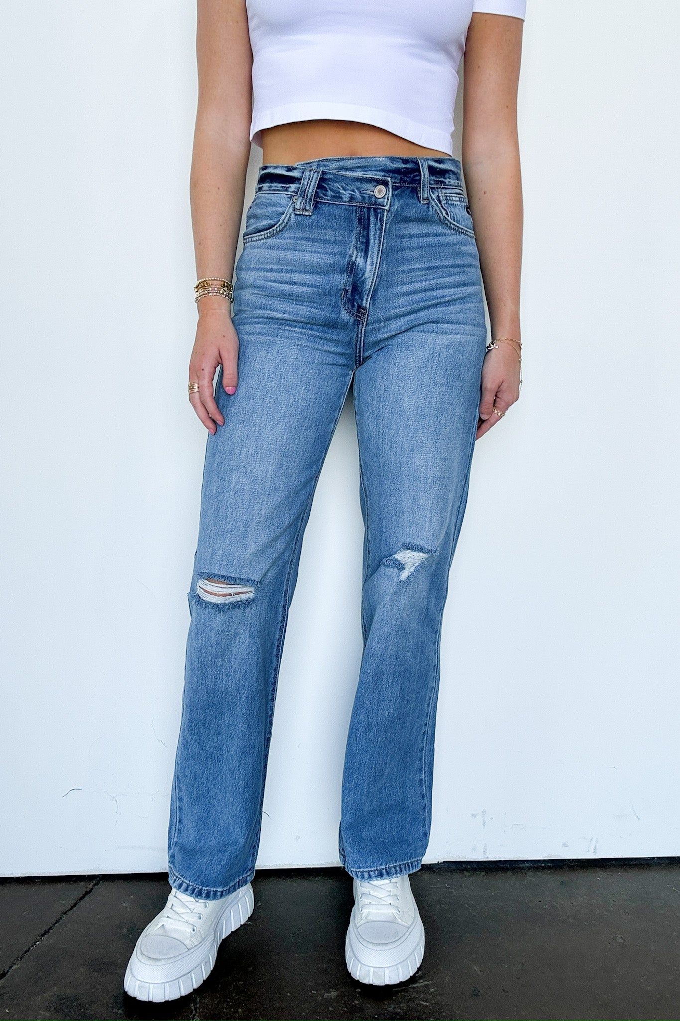 Wide Straight Leg Jeans