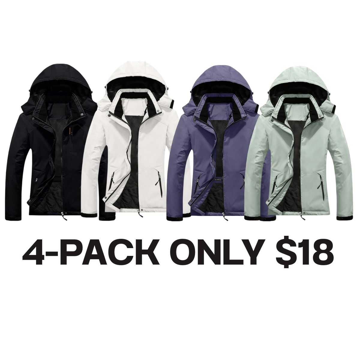 Women's Mountain Waterproof Ski Snow Jacket Rain Winter Jacket Coat Hooded Windproof Parka