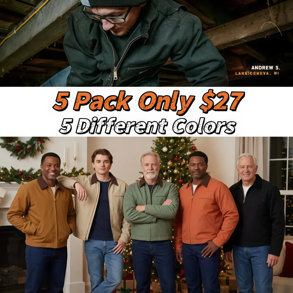 🔥Christmas Carnivals!🔥Hot Sale 🎁CHT Men's Tall Sandstone Detroit Jacket