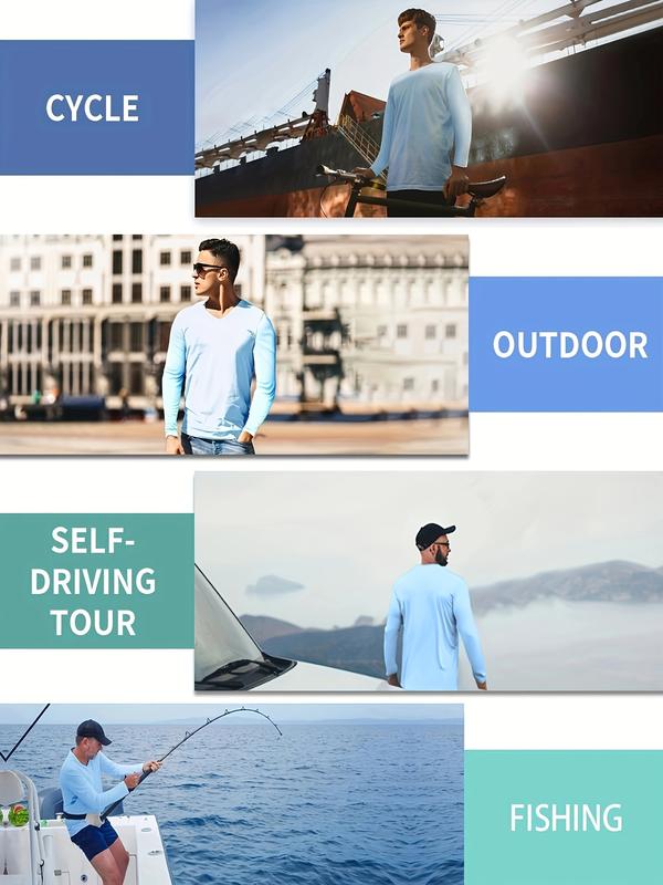 5 PIECES Long Sleeve Shirts for Men Moisture Wicking Mens Tee Shirts Workout T Shirt for Running workout tops gym outfits