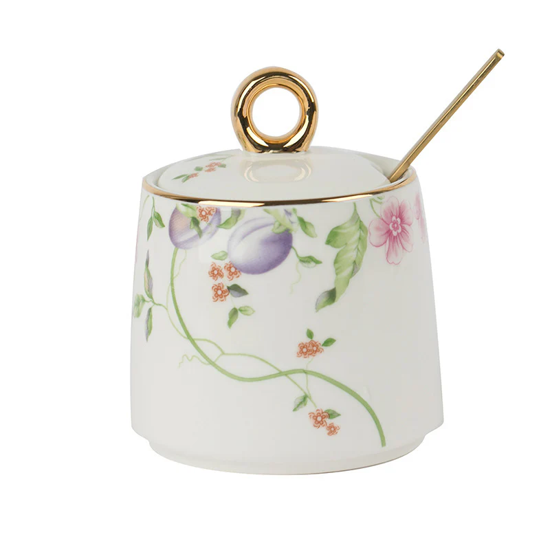 3PC Jar-Tray Set-Anna 16-Point Designs