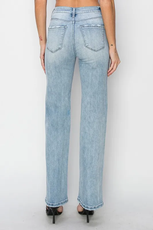 High Rise Straight Jeans