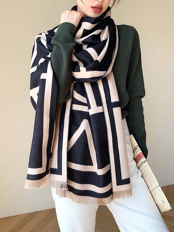 Imitation Cashmere Double-Sided Shawl