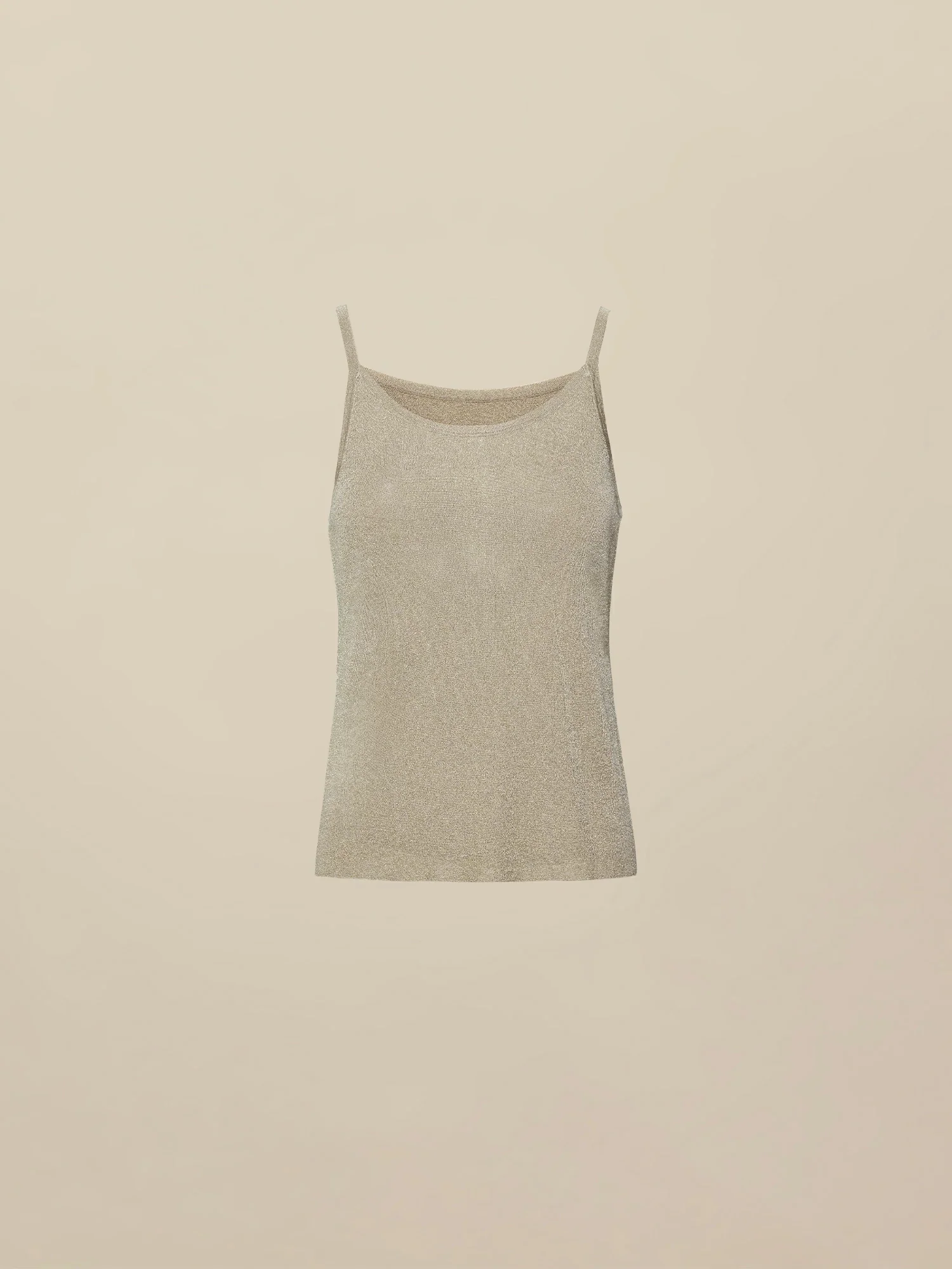 Gold Silver Yarn Sleeveless Camisole