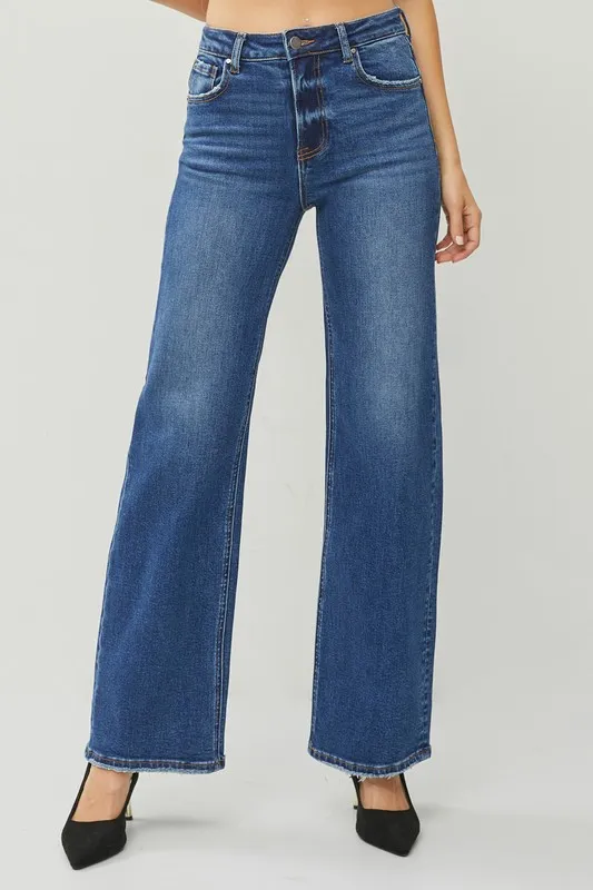 High Rise Straight Jeans