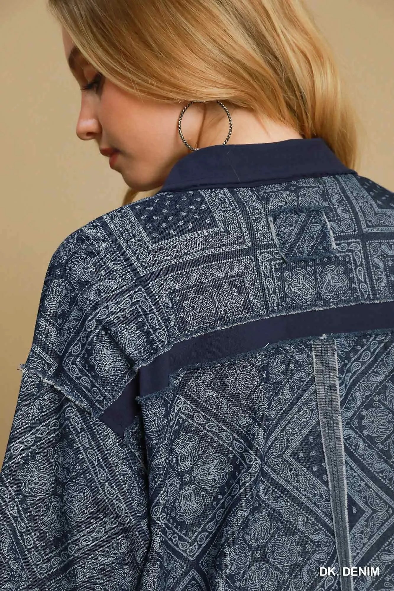 Print Denim Shirt Jacket