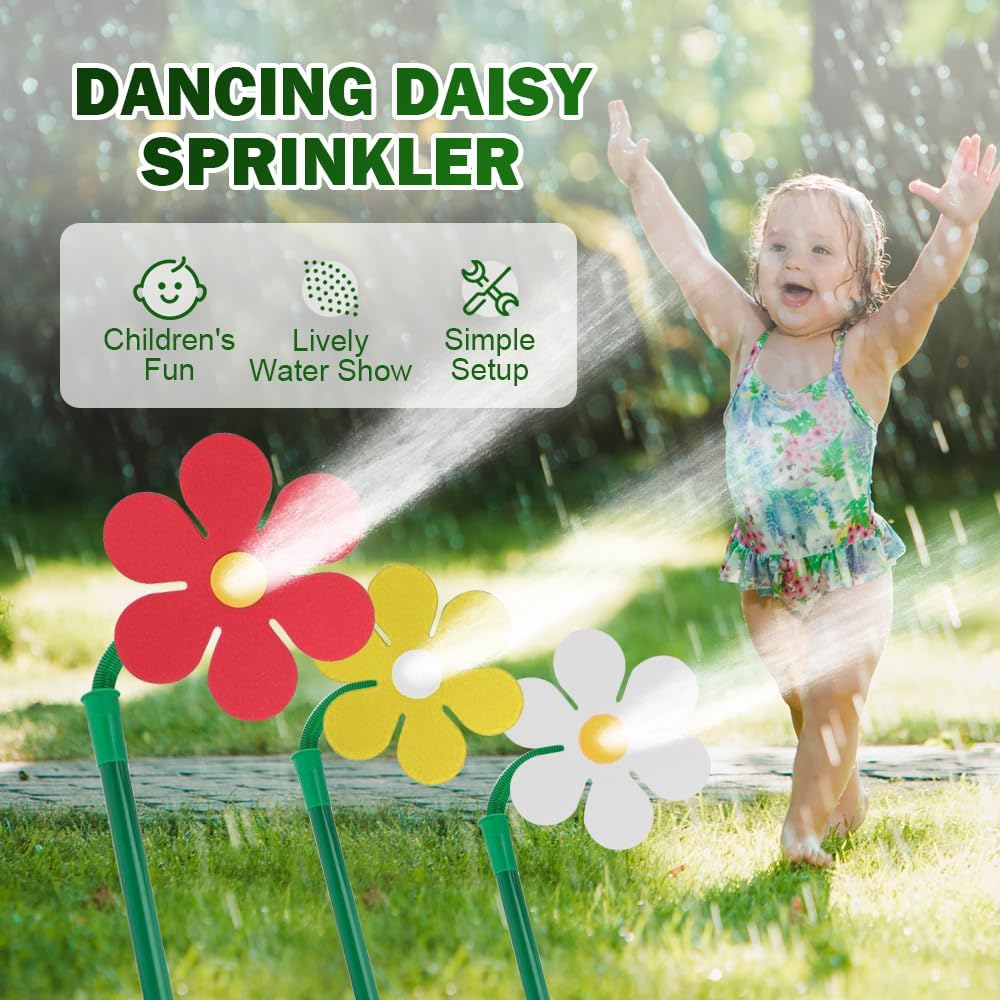 Crazy Daisy Sprinkler Sunflower Lawn Dancing