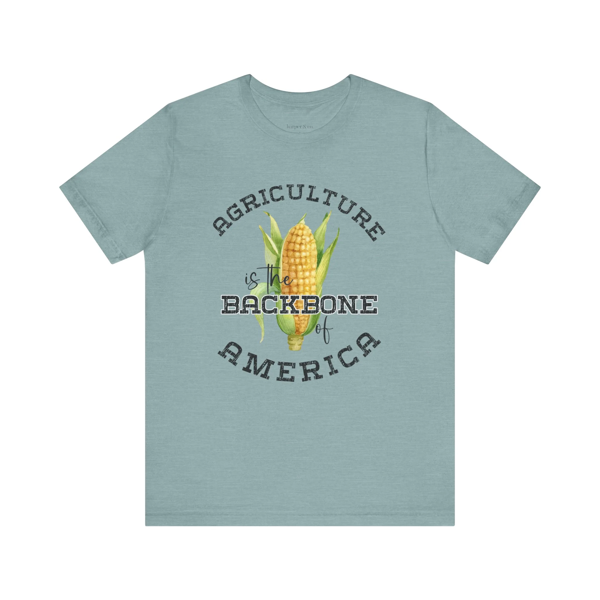 Agriculture is the Backbone Bella Canvas Jersey Short Sleeve Tee - Multiple Colors