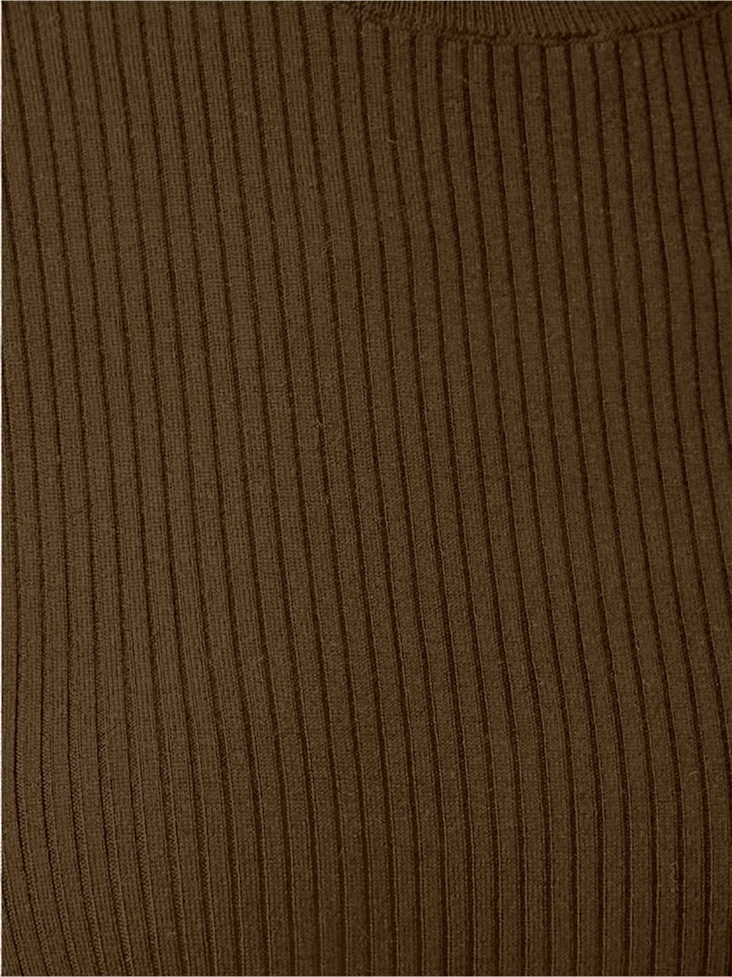 100% Lyocell Ribbed Knit Slim Fit Top