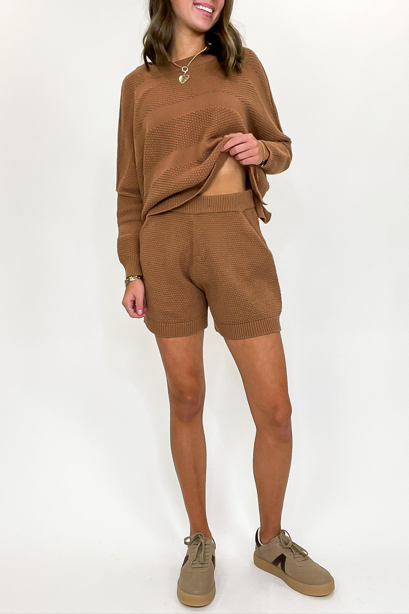 Ease Relaxed Fit Knit Top and Shorts Set
