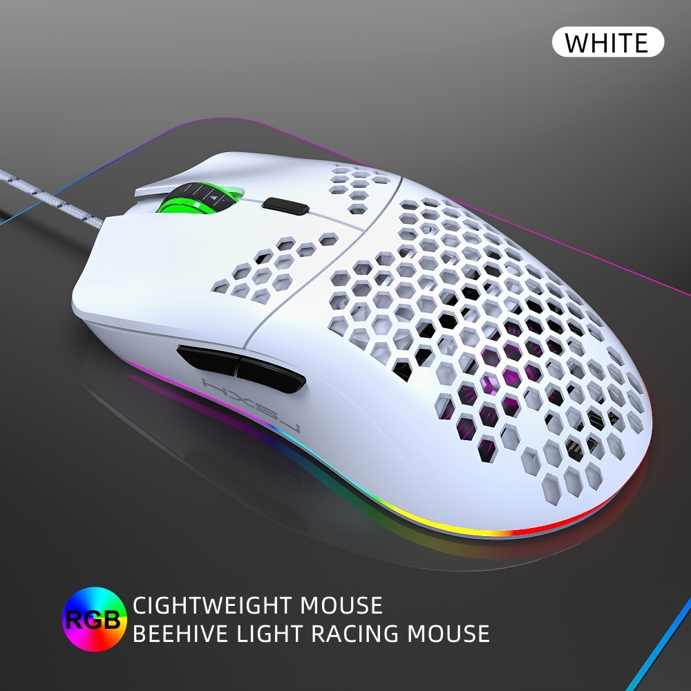 Wired Gaming With RGB Lighting Mouse