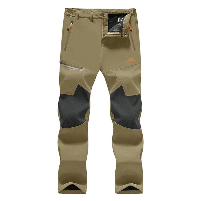 🧊 Men’s Fleece-Lined Water-Resistant Snow Pants – Warm Outdoor Winter Pants