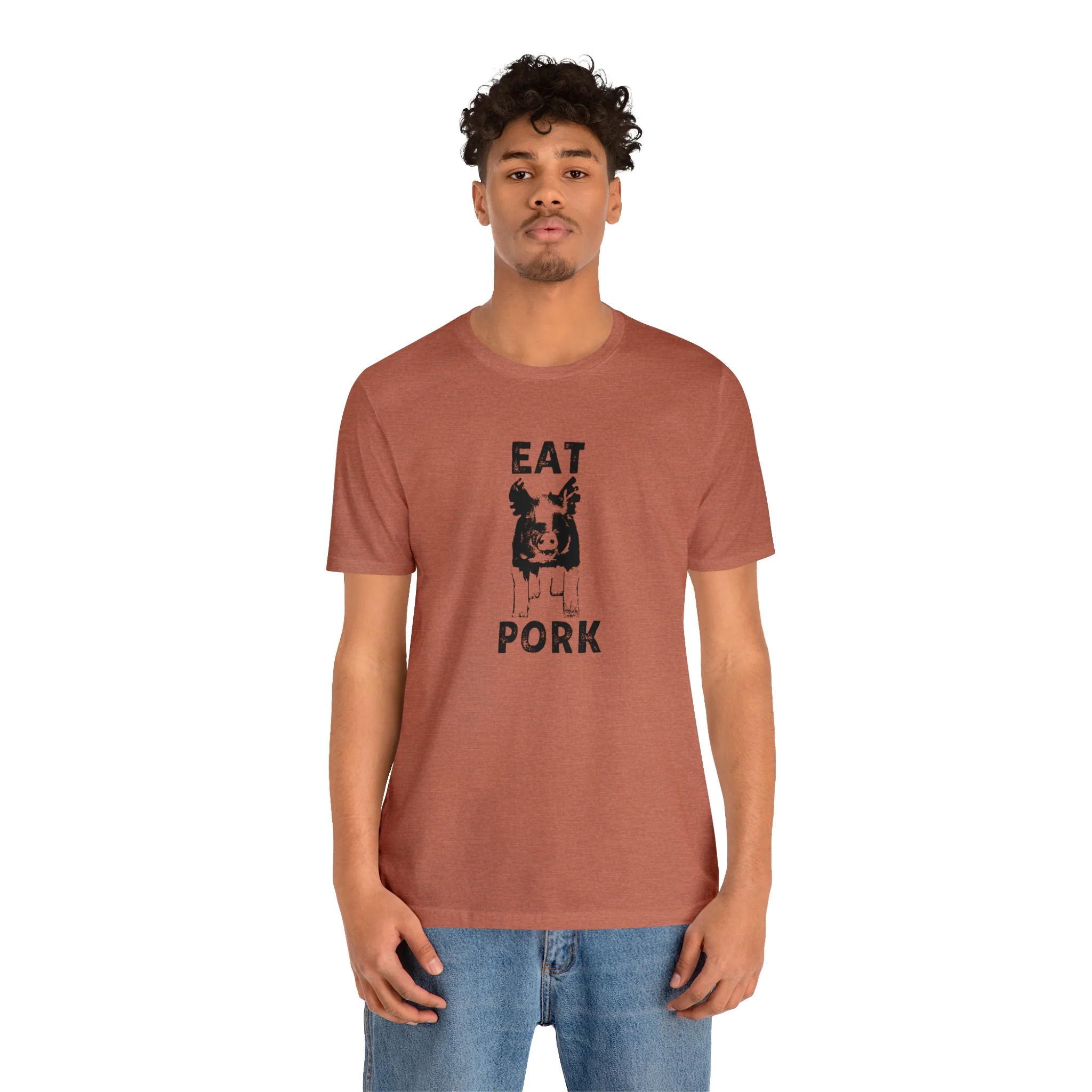Eat Pork Unisex Jersey Short Sleeve Tee