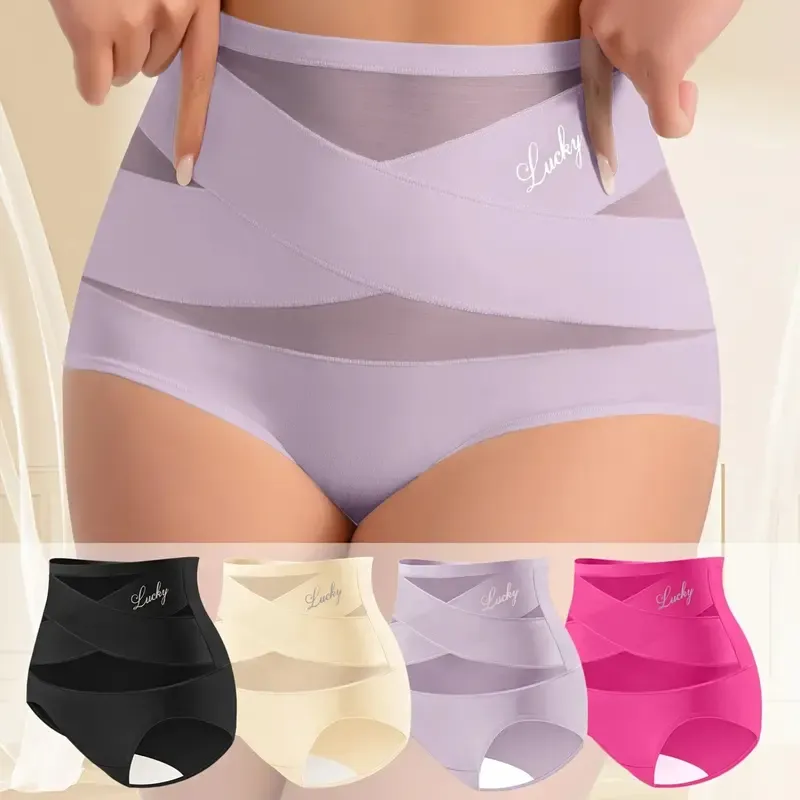 4-Pack High-Waist Shaping Panties for Women