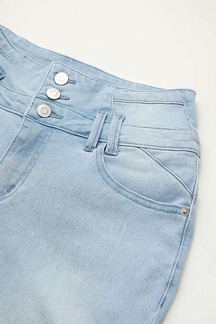 🔥High-Waist Button Fly Flare Jeans 7-Pack Only $24.99