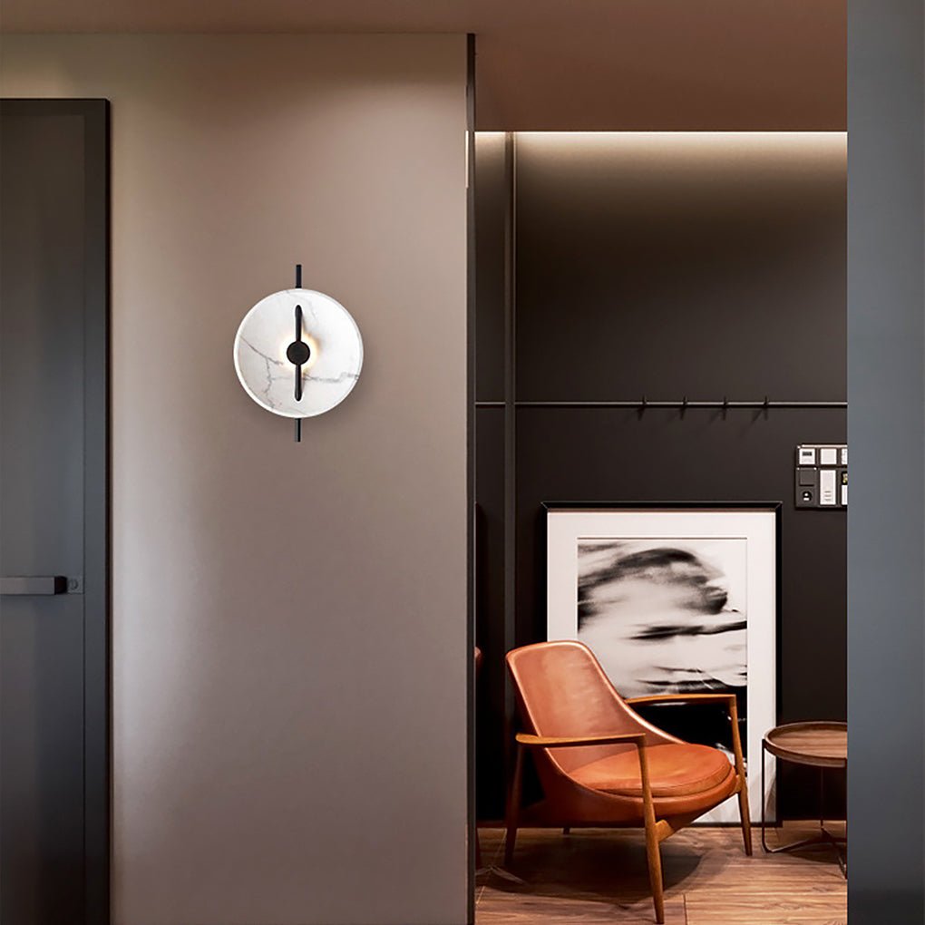 Postmodern Creative Marbling Living Room Bedroom Bedside LED Wall Lamp