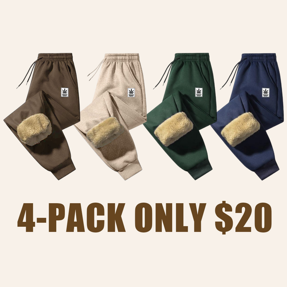 Men's Warm Lined Winter Pants